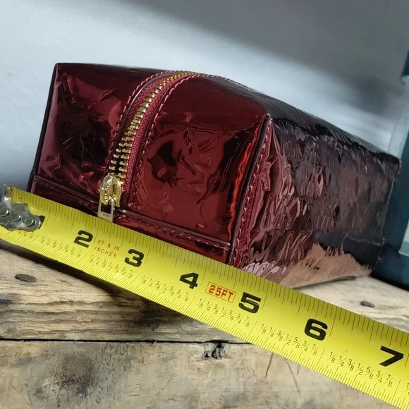 ❤️Michael Kors Shiny Red Travel Cosmetic Case Nwt❤️ - Picture 7 of 11